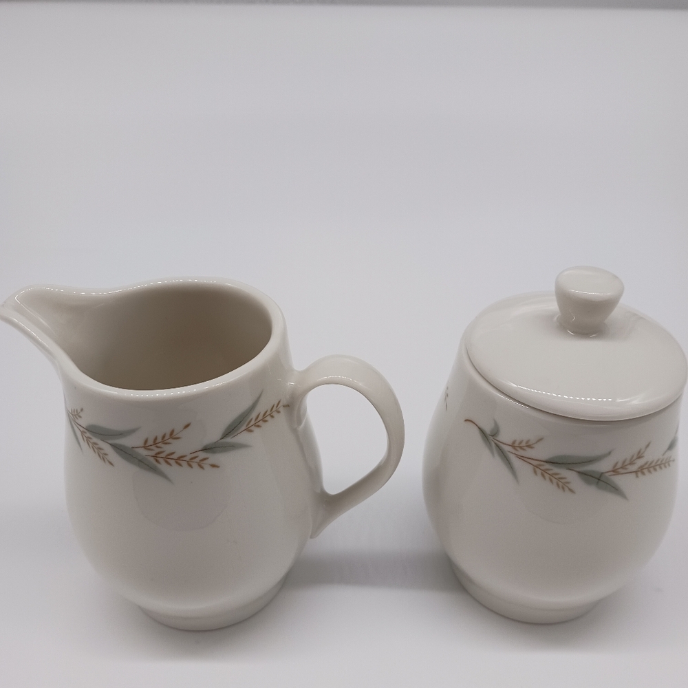Carefree True China by Syracuse Lynnfield Cream and Sugar Set - USA Made